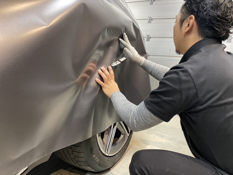 GLSへのカーラッピング施工の流れ