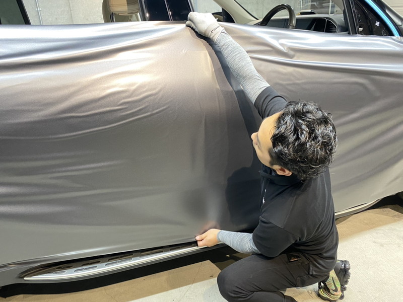 GLSへのカーラッピング施工の流れ