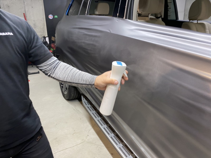 GLSへのカーラッピング施工の流れ