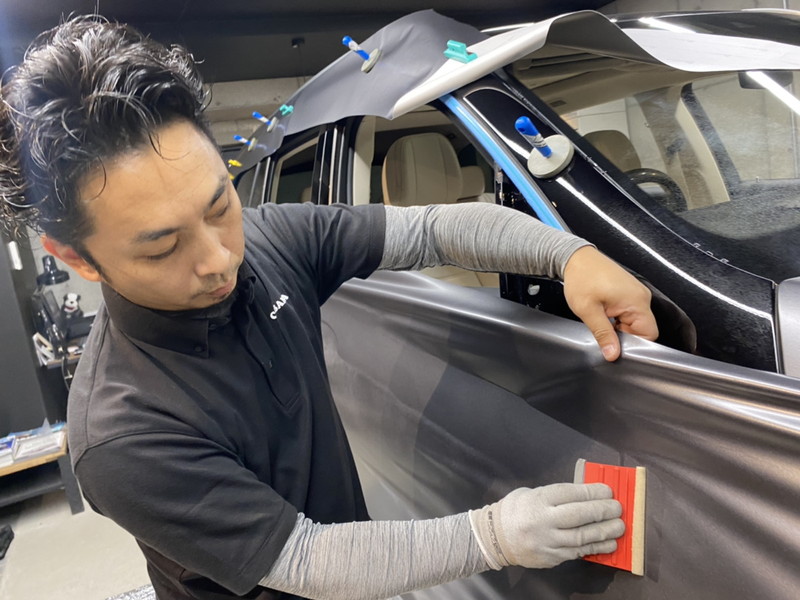 GLSへのカーラッピング施工の流れ