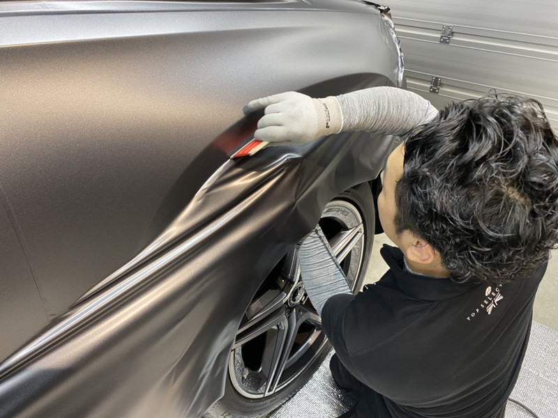 GLSへのカーラッピング施工の流れ