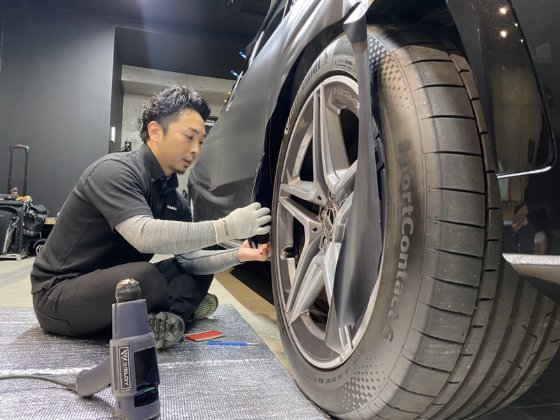 GLSへのカーラッピング施工の流れ