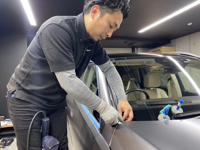 GLSへのカーラッピング施工の流れ